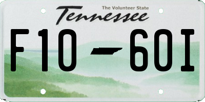 TN license plate F1060I