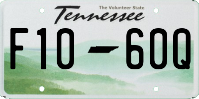TN license plate F1060Q