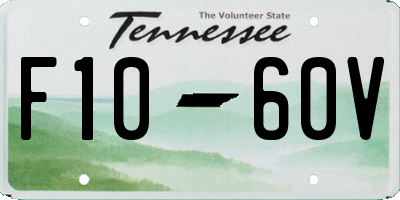 TN license plate F1060V
