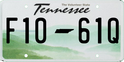 TN license plate F1061Q