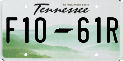 TN license plate F1061R