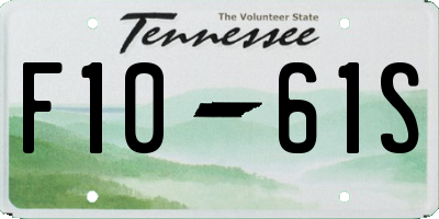 TN license plate F1061S