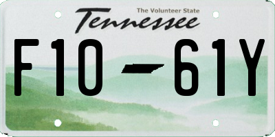 TN license plate F1061Y