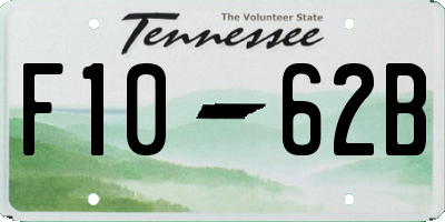 TN license plate F1062B