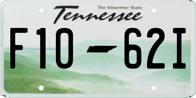 TN license plate F1062I
