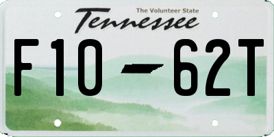TN license plate F1062T