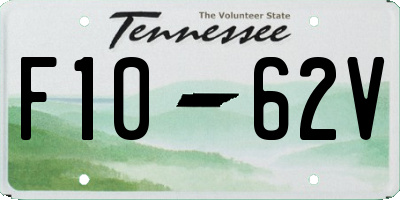 TN license plate F1062V