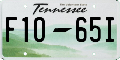 TN license plate F1065I