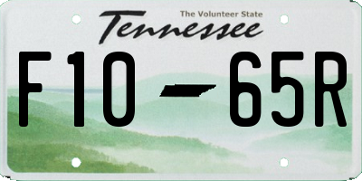 TN license plate F1065R