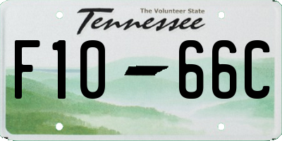 TN license plate F1066C
