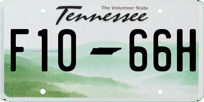 TN license plate F1066H