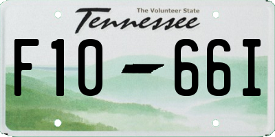 TN license plate F1066I