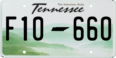 TN license plate F1066O