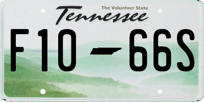 TN license plate F1066S