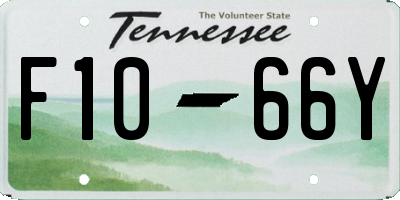 TN license plate F1066Y
