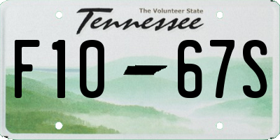 TN license plate F1067S