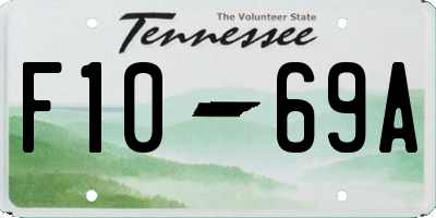 TN license plate F1069A