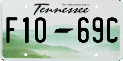 TN license plate F1069C