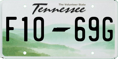 TN license plate F1069G