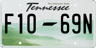 TN license plate F1069N