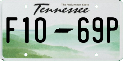 TN license plate F1069P