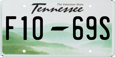 TN license plate F1069S