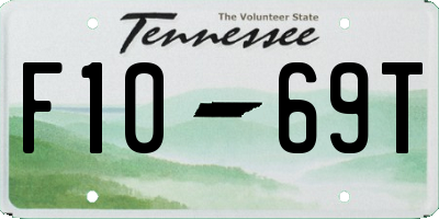 TN license plate F1069T