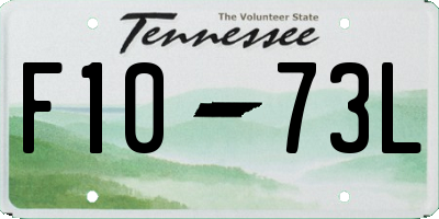 TN license plate F1073L