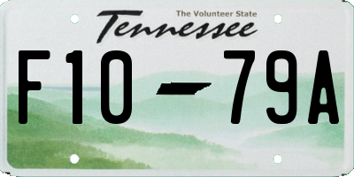 TN license plate F1079A