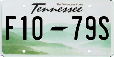 TN license plate F1079S