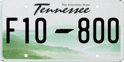 TN license plate F1080O