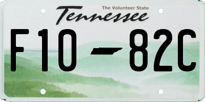 TN license plate F1082C