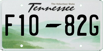 TN license plate F1082G