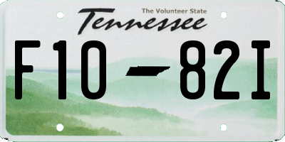 TN license plate F1082I