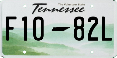 TN license plate F1082L