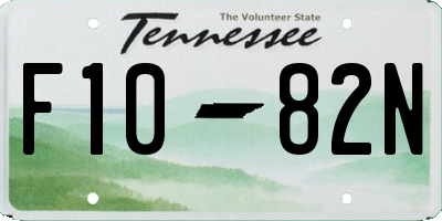 TN license plate F1082N