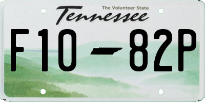 TN license plate F1082P