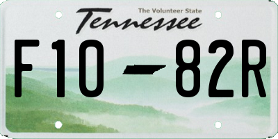 TN license plate F1082R