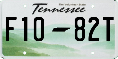 TN license plate F1082T