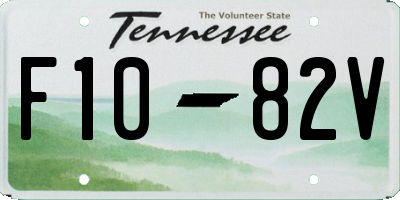 TN license plate F1082V