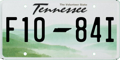 TN license plate F1084I