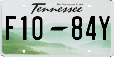 TN license plate F1084Y