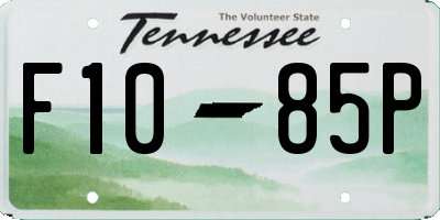 TN license plate F1085P
