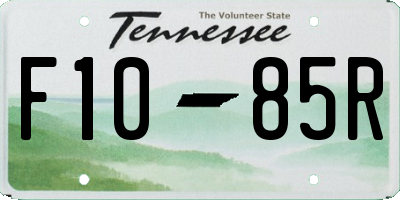 TN license plate F1085R