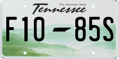 TN license plate F1085S