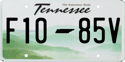 TN license plate F1085V