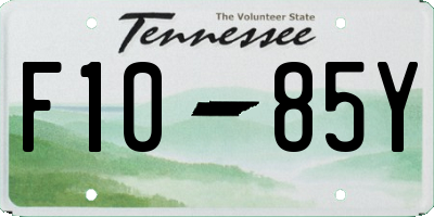 TN license plate F1085Y