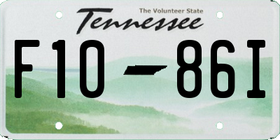 TN license plate F1086I