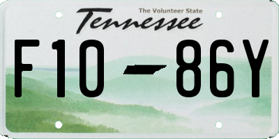 TN license plate F1086Y
