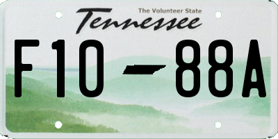 TN license plate F1088A